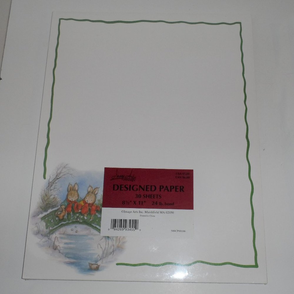 🍁🍁🍁🍁NWT-Vtge/Disc Hallmark Bunny Couple Paper